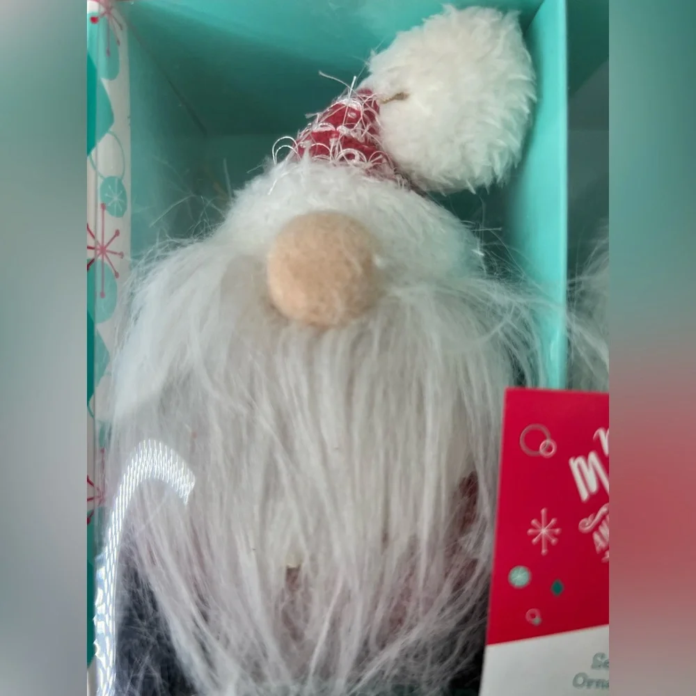 Brand New Set of 3 Gnome Ornaments